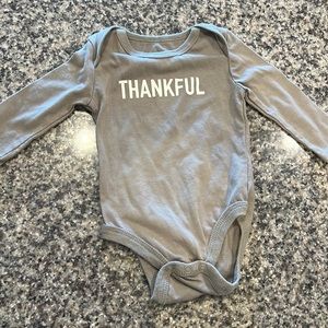 THANKFUL onesie long sleeved